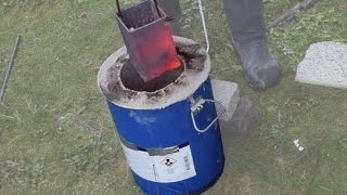 Making a Metal Melting Furnace Simple Effective Propane [upl. by Anyaled]