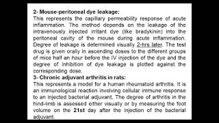 Bioassay of Antiinflammatory and antipyretic drugs [upl. by Anekahs]