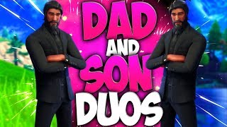 Dad And Son Duos In Fortnite Battle Royale Dad Playing Fortnite With His Son Episode 4 [upl. by Nnaassilem]