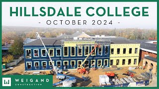 Hillsdale College  Construction Update Oct 2024 [upl. by Mckeon]