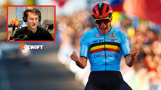 How Remco Evenepoel Became World Champion  Lanterne Rouge x Zwift [upl. by Rosa]