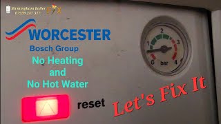 Birmingham Boiler repair WorcesterBosch faulty no heating and no hot water we diagnosed amp fixed it [upl. by Arjan707]