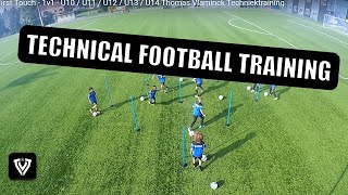 BALL MASTERY  PASSING  FIRST TOUCH  1V1  U9  U10  U11  U12  FOOTBALL  SOCCER  TRAINING [upl. by Rehpotisrhc]