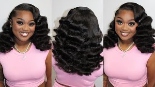 3A3B Curly Seamless Clip Ins  How to Hollywood Waves  BETTERLENGTH [upl. by Ecydnac]