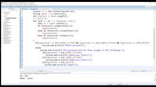 Java Validate Password Assignment [upl. by Charlena906]