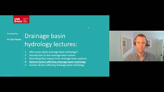 Drainage basin hydrology  Lecture 4 Natural factors affecting drainage basin hydrolog [upl. by Felice467]