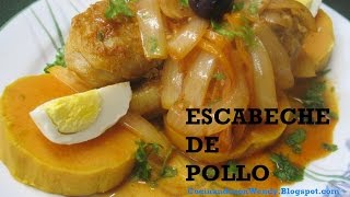 Receta Escabeche De Pollo Delicioso [upl. by Lamee]