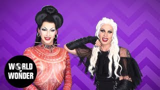 FASHION PHOTO RUVIEW AVN Red Carpet with Violet Chachki amp Katya [upl. by Aminta]