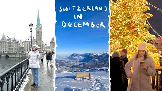 Switzerland in December Travel vlog winter edition ❄️ [upl. by Bendicta]