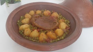 tajine succulent  topinambours au gigot dagneau et petits pois [upl. by Haelak]