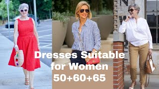 Dresses Suitable For Women 50556065 Summer outfits Casual Outfits For Women 50 Winter Outfits [upl. by Aelanej592]