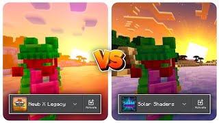 Newb X LMI VS Solar Shaders  MCPE [upl. by Melbourne748]