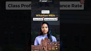 Wharton MBA program  Class Profile Acceptance rate [upl. by Ramso305]