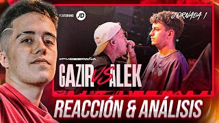 GAZIR REACCIONA A SU BATALLA VS ALEK EN FMS ESPAÑA 🔥 [upl. by Vallery]