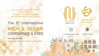 Effat 3rd International ARCH amp DESIGN Conference amp Expo [upl. by Mateo]