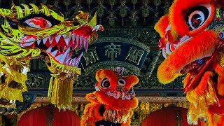 横浜中華街 春節カウントダウン2024 CNY Yokohama Chinatown 龍舞 amp 獅子舞【4K FULL映像】 [upl. by Dianthe938]