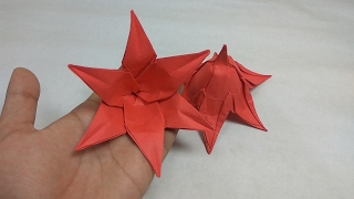 How to Make Origami Lily With Six Petals Tutorial  Naomiki Sato [upl. by Eneja154]