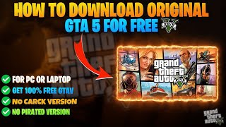 DOWNLOAD GTA 5 FREE on PC or Laptop RIGHT NOW [upl. by Dehsar550]