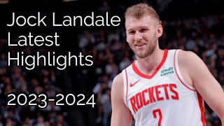 Jock Landale Latest NBA Highlights 🇦🇺 Houston Rockets 20232024 [upl. by Nomra331]