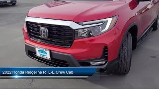 2022 Honda Ridgeline RTLE Crew Cab Sacramento Elk Grove Roseville Stockton Folsom [upl. by Anastas]