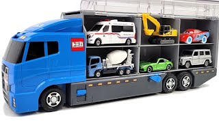 13 Types Tomica Cars ☆ Tomica opened and stored in the Okatazuke convoy [upl. by Sillig]