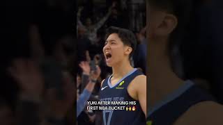 Yuki Kawamura After Makes His First NBA Bucket nba yukikawamura memphisgrizzles bleague [upl. by Nirac]