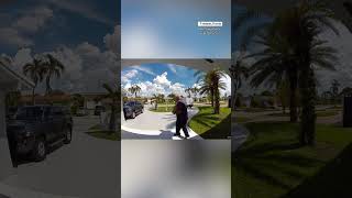 FedEx worker stops suspected porch pirate in Florida shorts [upl. by Michaeu846]