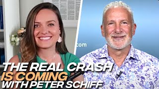 Peter Schiff on 50 Gold Allocation Economy Crash Landing Intrinsic Value amp Bitcoin Regrets [upl. by Menides]