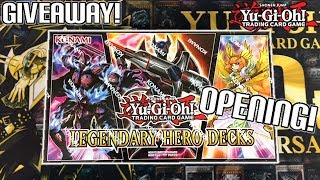 NEW YuGiOh LEGENDARY HERO DECKS UNBOXING  3 DECKS  EPIC REPRINTS [upl. by Sumerlin]