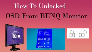 How to unlock Benq Monitor OSD OR Menu lock Fix screen lockout in GW2255 Monitorcomputer benq [upl. by Jameson]