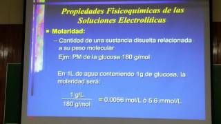 Fisiología Renal 11 Medio interno Osmolaridad [upl. by Rochella]