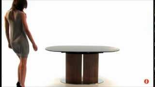 Calligaris Odyssey glass extension dining table [upl. by Ydneh]