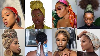 💖Quick and Easy Head wrapsScarf hairstyles natural hair edition🦋✨ [upl. by Dorraj78]