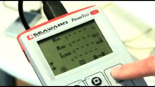 Testing an IEC Lead Seaward PrimeTest 100 PAT Tester [upl. by Ellenrahc]