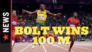 Usain Bolt Wins Gold in 100m  Track and Field Weekend Highlights  2012 Olympics [upl. by Eidda68]