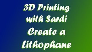 3D Printing  Create a Lithophane with Blender and a 3D Printer [upl. by Aissak]