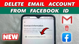 How to Remove your Email account from Facebook ID  Full Guide [upl. by Lettig]