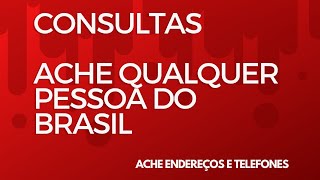 COMO ACHAR O ENDEREÇO DE UMA PESSOA PELO NOME COMPLETO [upl. by Nalorac]