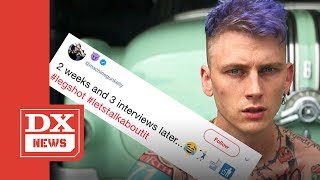 Machine Gun Kelly Responds To Eminems quotKillshotquot Diss With 4 Emojis [upl. by Osbourne516]