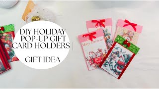 DIY Holiday PullOut Gift Card Holders  Christmas Thanksgiving amp Halloween Gift Ideas [upl. by Aitsirk48]