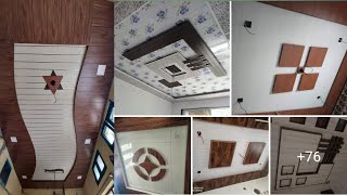 pvc wall panels bedroom designs 2024  false ceiling design for living room with one fan [upl. by Aloisia]