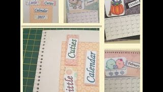 diy spiral bound calendar [upl. by Anial]