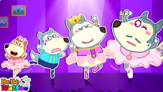 La familia del bebé Wolfoo aprende ballet 👶 Historias Divertidas BebeWolfoo [upl. by Onin]