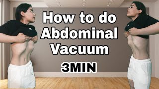 abdominal vacuum  how to do abdominal vacuum  stomach vacuum  how to do stomach vacuum [upl. by Zawde]