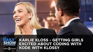 Karlie Kloss  Getting Girls Excited About Coding With Kode With Klossy  The Daily Show [upl. by Arabelle]