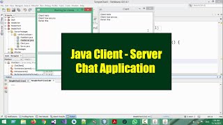 Java Client  Server GUI Chat Application Using TCP Socket Programming [upl. by Monahan]