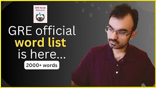 Official GRE Vocabulary List is finally here [upl. by Ahsael415]