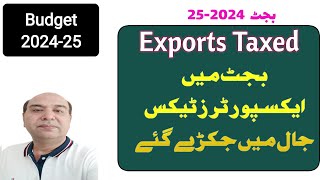 Exports Taxed in the Pakistan  Pakistan Budget 2025 [upl. by Bac]