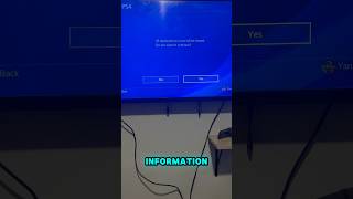 How to fully factory reset your ps4 ps4resetplaystation4 [upl. by Noby]