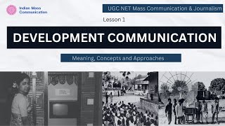 21  Development Communication Meaning and ConceptsUGC NET Mass Communication amp Journalism [upl. by Kaitlyn]